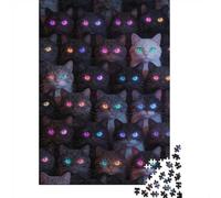 High Difficulty And Interesting Puzzle 1000 Pezzi Carta Spessa Dettagliato Per Adultidifficil Sfida Many Cats Decorativi Per Casa Puzzle Per Famiglia 38x26cm/1000pcs