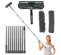 High Duster, Microfiber Long Handle, 9.84in Cobweb Ceiling, Fan Dust Remover, Multi Function Dusting Supply for Shelf Lampshade, Window Cleaner, Easy Reach, Cleaning Tool