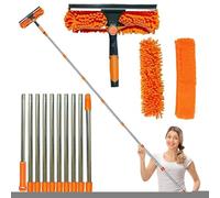 High Duster - Multifunctional Cleaning Tool, Microfiber Long Handle Cobweb Dusters, Ceiling Fan Dust Remover Multi-Function Dusting Cleaning Supplies For Shelf Lampshade Window