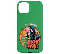 High Five Grim Reaper Retro Vintage Funny Adult Humor Custodia per iPhone 15 Plus