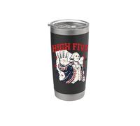 High Five | Retro George Washington Patriottico Vintage Bicchiere termico in acciaio inox doppia parete