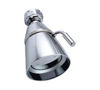 High Flow Shower Head, Angle Simple Solid Brass with Swivel Joint High Pressure Shower Head