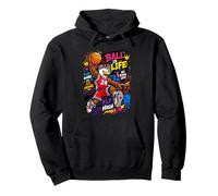 High Flying Eagle Basketball Graffiti Sports Art Design Felpa con Cappuccio