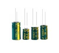 High Frequency Capacitor 6.3V 10V 16V 25V 35V 50V 400V 450V 22UF 47UF 100UF 220UF 330UF 470UF 680UF 1000UF 1500UF 2200UF 3300UF EKFBQBGW(400V4.7UF 100PCS)