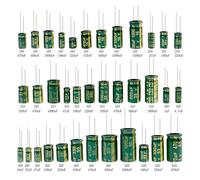High Frequency Electrolytic Capacitor 6.3V 10V 16V 25V 35V 50V 400V 450V 47UF 100UF 15UF 6.8UF 8.2UF 680UF 220UF 1500UF 2200UF NWPNLXEA(100V2.2UF 50PCS)