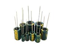 High Frequency Low Resistance Aluminium Capacitor 10V 16V 25V 35V 50V 63V 100V 400V 450V 100 220 330 1000 2200 3300 4700 6800UF AUOQKQUT(35V6800UF 2PCS)