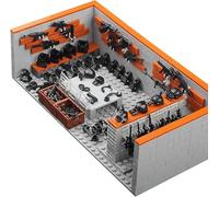 HIGH GODO Armeria militare WW2, mattoncini militari, con mini pacchetto di armi, accessori da guerra, giocattoli militari creativi per bambini, ragazzi (611 pezzi)