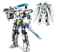 HIGH GODO City Action Mech Robot, 561 pezzi di mattoncini trasformazione robot action figure modello con parti articolate, creatore regali per adulti amanti dei robot giovani
