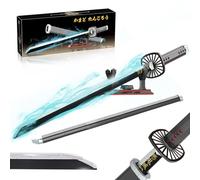 HIGH GODO Demon Anime Sword, spada Tanjirou da 99,8 cm, set da costruzione con fodero e supporto, per cosplay, anime Katana, spada da costruzione, da collezione, per adolescenti e adulti dai 14 anni