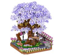 HIGH GODO Micro mattoncini da costruzione a forma di fiore di ciliegio, 2200 pezzi Sakura Bonsai, modello decorativo, regalo creativo per adolescenti e adulti