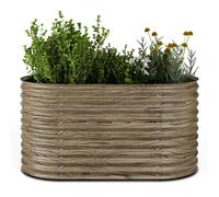 High Grow - Aiuola rialzata | 913 L | Ergonomica | Resistente alle intemperie | Struttura a fondo aperto | Ovale