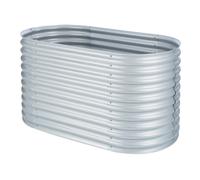 High Grow Fioriera Rialzata 1,6m Rivestimento zinco-alluminio argento
