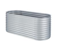 High Grow Fioriera Rialzata 2,0m Rivestimento zinco-alluminio argento