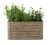 High Grow Straight - Aiuola rialzata | 432 L | Ergonomica | Resistente alle intemperie | Struttura a fondo aperto