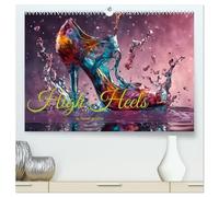 High Heels in Szene gesetzt (hochwertiger Premium Wandkalender 2026 DIN A2 quer), Kunstdruck in Hochglanz: Eleganz, Glamour und außergewöhnliche Szenen - Monat für Monat