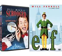 High-Jinxed Spirited Christmas... Bah Humbug Elf Double Feature Movie & Bill Murray Scrooged Holiday Will Ferrell DVD
