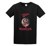 High Life Girl in The Moon Unisex T-Shirt Printed Tee Black Mens Top Shirt XXL