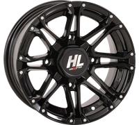 High Lifter HL3 Ruota 14x7 - 4/137 - 4+3 10 MM) Gloss Nero Anteriore/Retro #14H