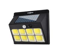 High Lumen Adjustable LED Security Lamp - Solar Powered Motion Sensor Light | Durable Weather Resistant Outdoor Floodlight with Energy Efficient Design, Wall Mounted Yard Pathway Walkway Illumination