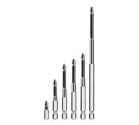High Magnetic Screwdriver Drill Bit, Anti-Slip Electric Bit Set di 6, Shock-Resistant Multi-Use Design, Ideal for Costrution, Woodworking, Metalworking