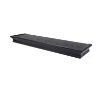 High & Mighty 515611 - Mensola Decorativa sospesa da 61 cm, può Contenere Fino a 9,1 kg, Facile Installazione a Parete a Secco, Senza Attrezzi, smussata, Confezione per Vendita al Dettaglio, Nero