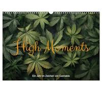 High Moments - Ein Jahr im Zeichen von Cannabis (Wandkalender 2026 DIN A3 quer), CALVENDO Monatskalender: Entdecke die Magie des Hanfs im ... die Natur und Surrealismus vereinen.