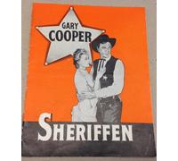 High Noon Gary Cooper Grace Kelly Mitchell Danish 1952 Vintage Movie Program