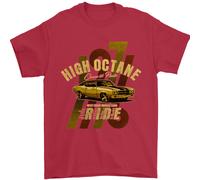 High Octane Ride 1971 Muscle Car Uomo T-Shirt 100% Cotone
