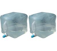 High Peak 41460 - Cisterna dell'Acqua 15 l 25x25x12 cm Colore: Trasparente (Confezione da 2)