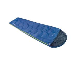 High Peak Deckenschlafsack Vagabond 300 blau/dunkelblau con Kapuze 200032
