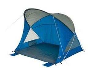 High Peak Strandmuschel Sevilla blau/grau Polyester PE Fiberglass Blue 10129