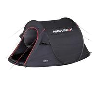 HIGH PEAK, Tenda pop up Vision 3, colore nero Unisex adulto, 235 x 180 x 100 cm