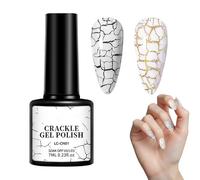 High Pigment Crackle Nail Polish - Gel Finish | Compact 7ml Bottle With Vibrant Color Effect, Fingernail Decoration Accessory For Women, Creative Manicure For Parties, Prom, And Special Occasions