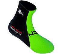 HIGH POWER HP Calzari Beach Tennis e Beach Volley 2mm con suola rinforzata e antiscivolo (Nero e Verde, Sistema Taglie Calzature EU, Adulto, Numero (range), Stretta, 39)