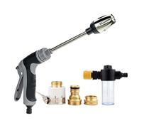 High Pressure Car Wash Sprayer, Portable Foam Washer Kit, Adjustable Cleaning Nozzle Tool, Quality Brass Water Flow System, Ergonomic Grip Power Sturdy Design, Garage Backyard and Daily Use