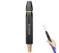High-Pressure Car Wash Water Hose Nozzle, Garden Hose Sprayer with Adjustable Spray Patterns, Metal Booster Nozzle, Leak Proof Watering Attachment for Car Washing, Plant Watering, and Pet Bathing