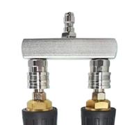 High-Pressure Car Washer Nozzle Adapter 1/2", Position Dûal Row Water, Multi-Function Cleaning Machine Accessory For Patio Car Wash, Durable Metal