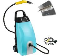 High-Pressure Continuous Steam Washer, High Pressure Steam Cleaner, Ideal for Deep Cleaning Home Floor Tile Upholstery Kitchen Grease Car Interior and Daily Household Cleanliness Work(Blue)