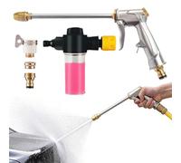 High Pressure Garden Hose Nozzle - Compact Auto Sprayer, Adjustable Spray Patterns | Automotive Multifunctional Pressure Washer | Metal Car Wash Water For Garden Outdoor Cleaning