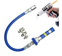High Pressure Grease Coupler - Steel Grease Adapter With Quick Lock | D Screw Type Grease Fitting | M6 M8 M10 Grease Nipple Connector Extension For Manual And Electric Grease Guns