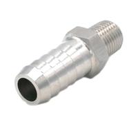 High Pressure Hose Barb I/D 14mm x 3/8" BSPT Male Thread 304 Stainless steel coupler Splicer Connector fitting Fuel Gas Water