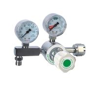 High Pressure Medical Oxygen Regulator CGA540 With Double Gauge Flow Meter Regulator For for Oxygen Cylinder 4000psi(CGA540 Inlet)