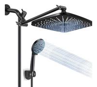 High Pressure Rain Shower Head, regolabile Handheld Showerhead Spray 5 modalità con Smart Adjustment Rod, Anti-Clog Nozzles, Luxurious Spa Experience, per hotel, appartamenti, casa