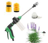 High Pressure Washer - 41x14cm Stainless Steel Cordless Pressure Spray Cleaner, Powerful Car Washer, For Window Pipes, Outdoors, Balcony, Patio, Garage, 360° Rotation,Three Spray
