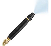 High Pressure Water Hose Nozzle - 3-Mode Power Washer Nozzle Head | Car Pressure Washing Sprayer | Rust-Proof Rotating Metal Long-Handled Sprinkler, for Garden Lawn Backyard Fence Patio Outdoor Deck D