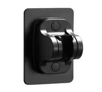 High Pressure Water Saving Filter Shower Head 5 Modes Handheld Shower Head One Button Stop Bathroom Accessories Set(Black holder)