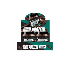High Protein Cream - Crema Proteica Spalmabile Keto Cioccolato Fondente - Ricca di Proteine e Low Carb - Ideale per Dieta Chetogenica - High Protein Food - 8 Barattoli da 200 g