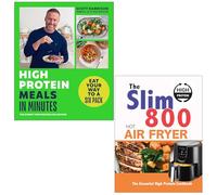 High-Protein Meals in Minutes By Scott Harrison & The Slim 800 Hot Air Fryer The Essential High Protein Cookbook By Iota 2 Books Collection Set