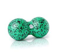 High Pulse® Palla per massaggi con poster per esercizi palla per fasce per un massaggio mirato e profondo e per la rigenerazione dei muscoli e delle fasce del collo e della schiena (8 cm, verde)