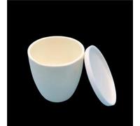 High Purity Corundum Crucible with Cover - 5/300/200ml Capacity, Durable Metal Refining Crucible for Laboratory and Industrial Use(150ml)